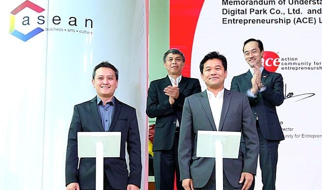 TRUE DIGITAL PARK JOINS WITH ACE SINGAPORE IN THE GLOBAL INNOVATION ALLIANCE BANGKOK, CREATING AN INTEGRATED START-UP ECOSYSTEM IN SOUTHEAST ASIA’S DIGITAL HUB.