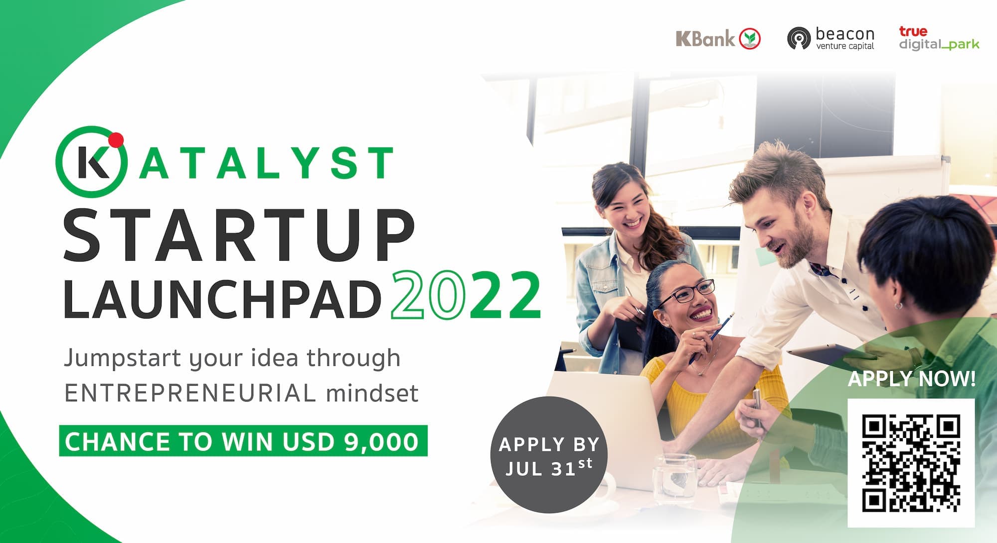 เชิญชวน Tech Startup เข้าร่วมโครงการ KATALYST STARTUP LAUNCHPAD 2022