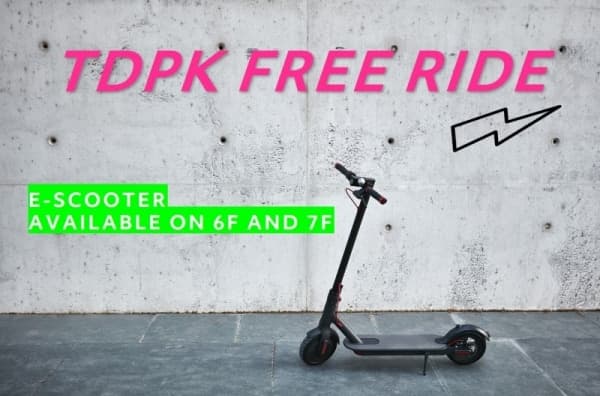 Free scooter sharing at TDPK