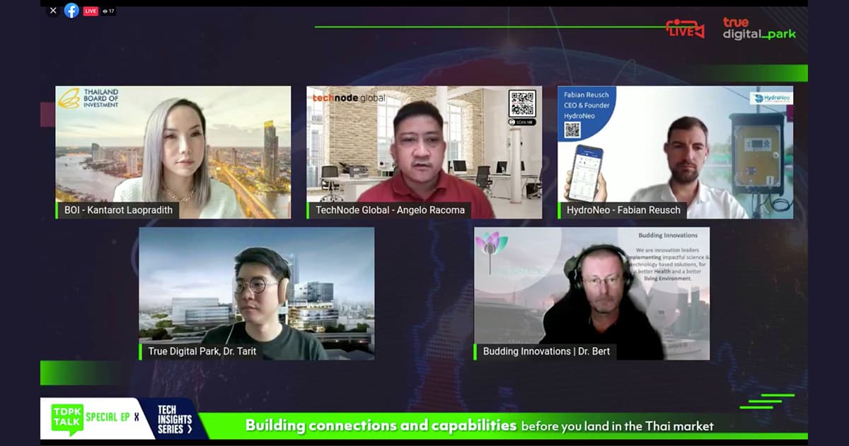 สรุปเนื้อหา TDPK TALK x TechNode Global: Building connections and capabilities before you land in the Thai market